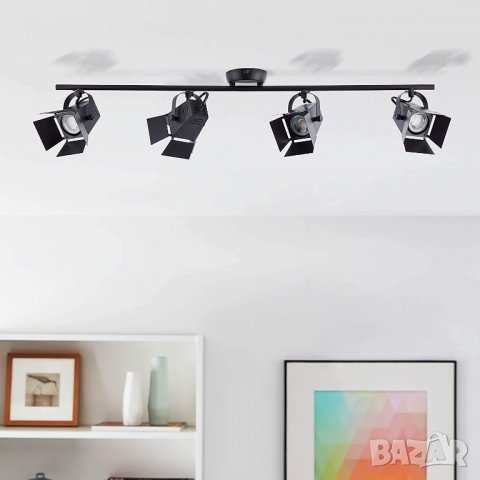  Лайтбокс LED прожектор за таван с топла бяла светлина - спот тръба с 4  въртящи се глави, снимка 3 - Лампи за таван - 40057308