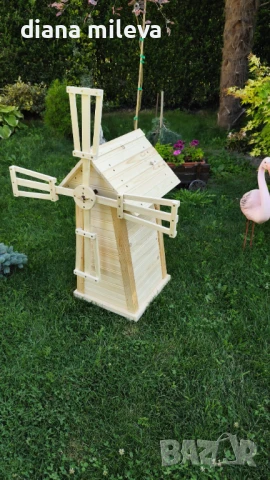 Дървена Мелница за вашата градина!!, снимка 6 - Декорация за дома - 50931383