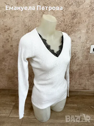 Дамска плетена блуза с детайл MOHITO - S