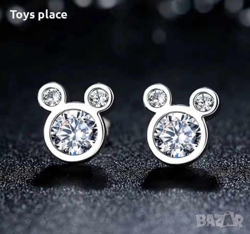 Обеци Minnie mouse , снимка 5 - Обеци - 52631596