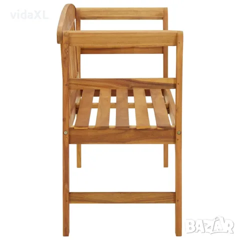 vidaXL Градинска пейка, 114 cм, акация масив, снимка 2 - Градински мебели, декорация  - 56146617