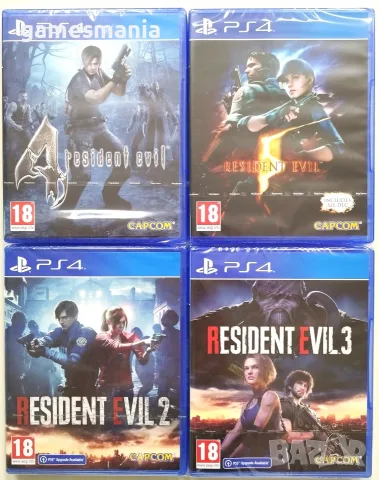 [ps4] НОВИ - Серия Resident Evil - 2, 3, 4 и 5 / Експресна доставка