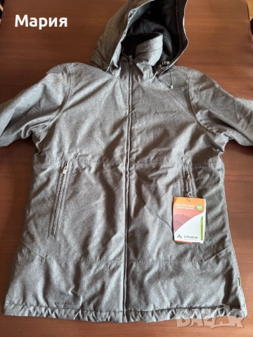 топло дамско яке, VAUDE, размер XL/44, цвят-сив, снимка 2 - Якета - 51997519