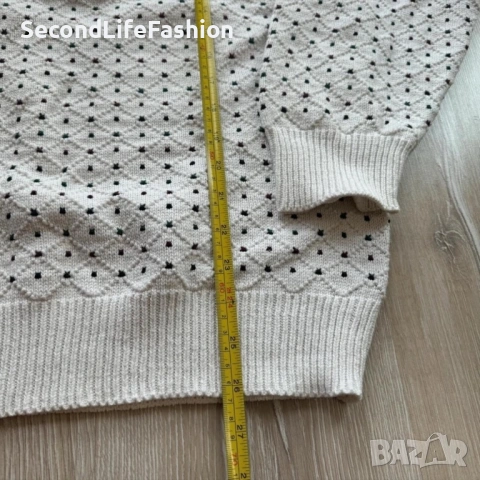 Винтидж памучен пуловер Victoria Dry Goods размер М, снимка 4 - Пуловери - 53809470