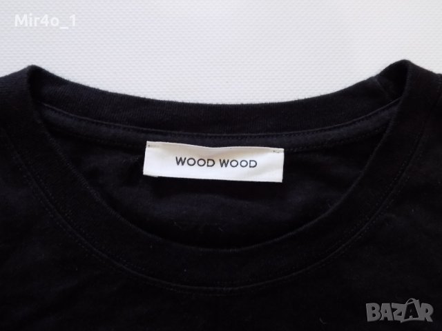 Тениска wood wood блуза потник фанела риза оригинална мъжка черна L, снимка 5 - Тениски - 41313388