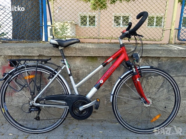 28 цола алуминиев велосипед с 21 скорости усилени капли амортисьори предни като нов , снимка 3 - Велосипеди - 51158425