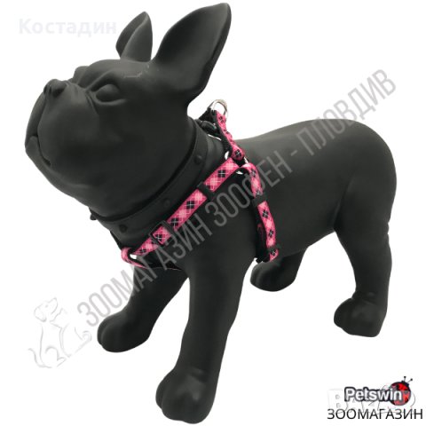 Нагръдник за Куче - XS, S, M, L - 4 размера - Dog Harness A Romb Pink - Pet Interest, снимка 2 - За кучета - 39011163
