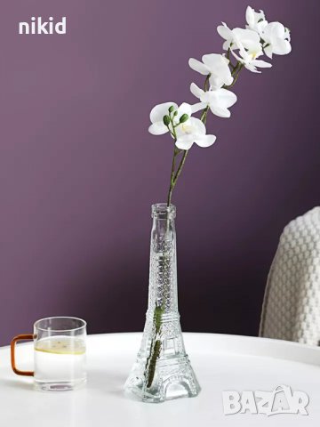 Стъклено шише стъклена бутилка Айфелова айфеловата кула, снимка 2 - Буркани, бутилки и капачки - 39150653