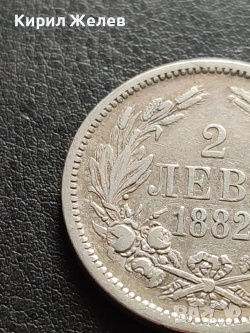 СРЕБЪРНА МОНЕТА 2 лева 1882г. КНЯЖЕСТВО БЪЛГАРИЯ СЪЕДИНЕНИЕТО ПРАВИ СИЛАТА ЗА КОЛЕКЦИЯ 40445, снимка 3 - Нумизматика и бонистика - 42504612