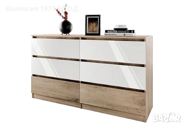 Скрин Сити 3076 сонома, орех или комбинация бяло/ арвен, снимка 9 - Скринове - 46493404