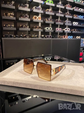 очила с черен обикновен калъф и ув защита chanel