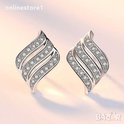 Сребърни обеци 925 - Ангелски размах Код: BA251, снимка 2 - Обеци - 33800483