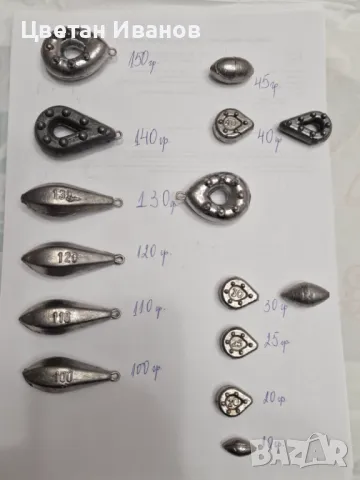 Оловни Тежести , снимка 2 - Такъми - 48722241