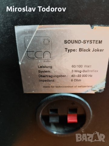 колонки TCN Black Joker, снимка 2 - Тонколони - 42253569