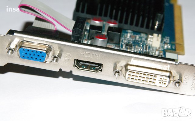 Видеокарти AMD Radeon HD5450 1GB HDMI, Sapphire,Gigabyte Low Profile, пасивно охлаждане, снимка 7 - Видеокарти - 41751647