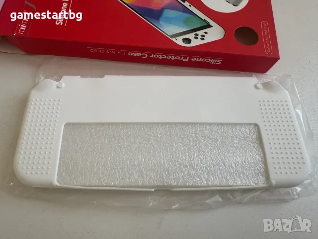 Силиконов кейс Mim за Nintendo Switch OLED - white, снимка 3 - Аксесоари - 56329909