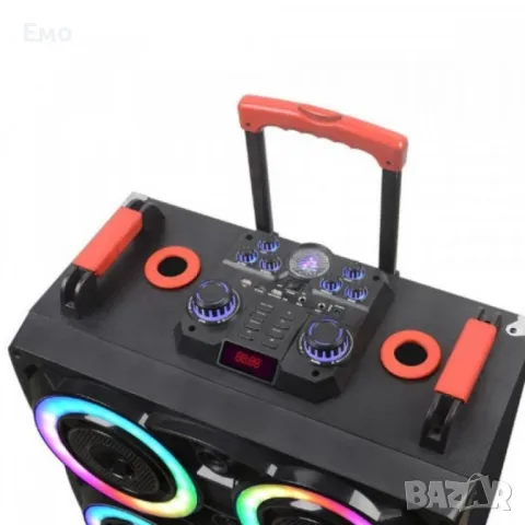 Безжична светеща караоке тонколона 4x8 инча - NDR-8888 - Гаранция 12 месеца , снимка 4 - Караоке - 48427757