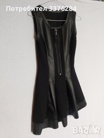 Елегантна черна рокля, снимка 3 - Рокли - 40739759
