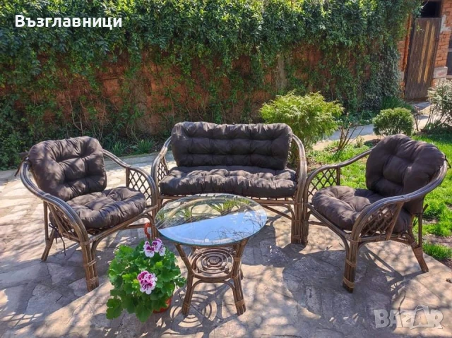 Комплект възглавници за ратанов комплект, снимка 12 - Градински мебели, декорация  - 50837123