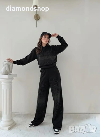 Дамски комплект с камъчета 