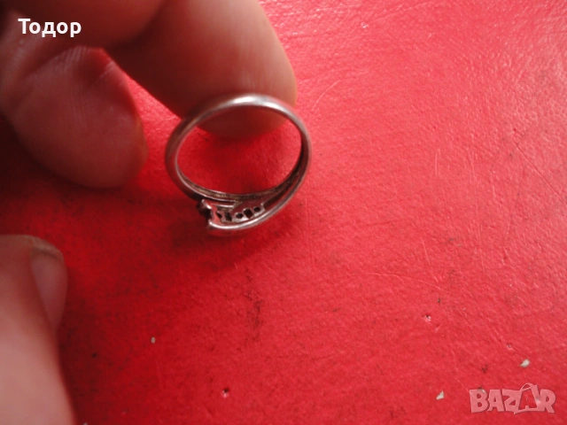 Сребърен пръстен с камъни 21, снимка 2 - Пръстени - 53304243