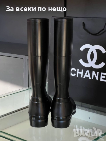 Chanel Дамски Черни Ботуши Шанел Код VL-169, снимка 3 - Дамски ботуши - 52917378