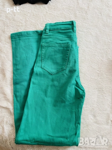 Зелени уникални дънки , снимка 4 - Дънки - 52345848