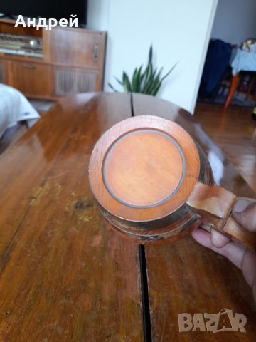 Стара дървена халба,чаша #2, снимка 4 - Други ценни предмети - 41935265