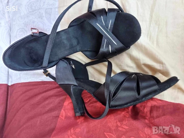 Обувки за танци /Latin dance shoes черни, снимка 4 - Дамски елегантни обувки - 50783290