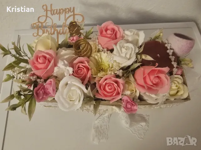 Букети от сапунени цветя, снимка 6 - Подаръци за жени - 49294100