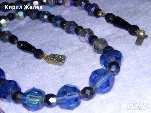 СТАРО АР ДЕКО РЕТРО КОЛИЕ ОГЪРЛИЦА ФАСЕТИРАН БОХЕМСКИ КРИСТАЛ МАЙСТОРСКА РЪЧНА ИЗРАБОТКА 75181, снимка 13 - Антикварни и старинни предмети - 41838657