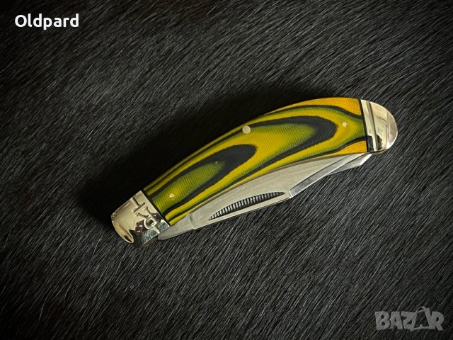 Колекционерски джобен сгъваем нож с два остриета RR Wasp Bow Trapper. (RR2261), снимка 4 - Ножове - 44280121