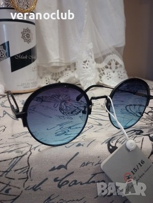 Сини Кръгли с УВ, снимка 5 - Слънчеви и диоптрични очила - 44394847