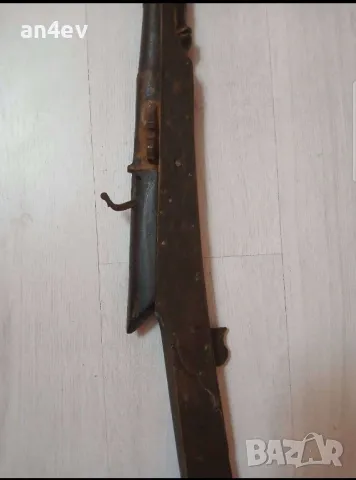 антика - стара работеща фитилна пушка на над 300 г , снимка 2 - Антикварни и старинни предмети - 49357728