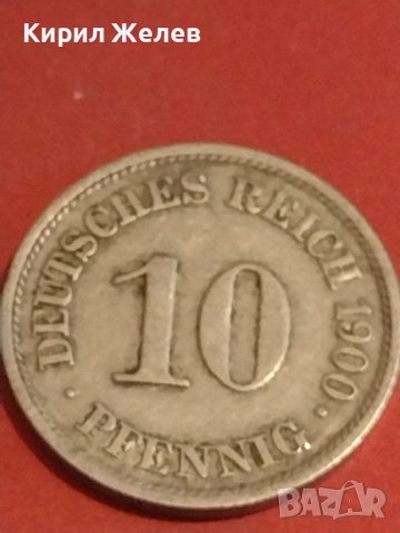 Две монети 2 хелера 1897г. Австрия / 10 пфенинг 1900г. Германия редки за КОЛЕКЦИОНЕРИ 31499, снимка 6 - Нумизматика и бонистика - 44320743