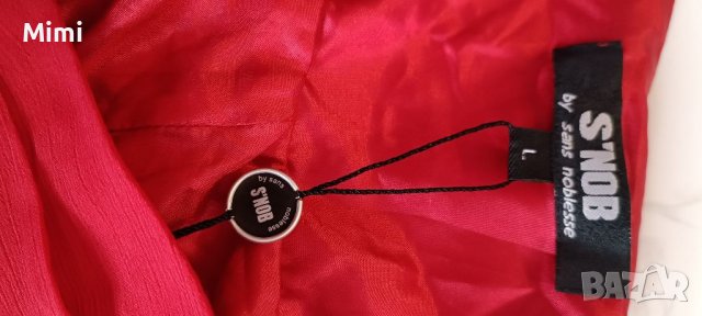 S'NOB  Червена Рокля L, снимка 5 - Рокли - 40215570