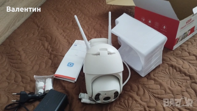 Външна Wi-Fi камера с нощен режим и 360°, снимка 5 - HD камери - 53664522