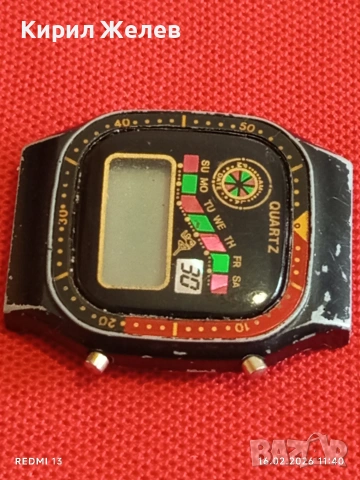 Винтидж електтронен часовник ретро модел рядък за КОЛЕКЦИОНЕРИ 51871, снимка 5 - Антикварни и старинни предмети - 53492750
