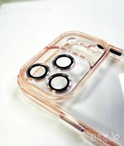 Калъф силикон Clear Camera Protect / Розов-прозрачен / за iPhone 16 6.1 Баркод : 3132425, снимка 2 - Калъфи, кейсове - 52433585