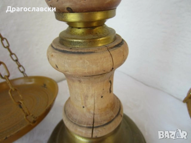 Везни, пощенска ВЕЗНА стара и голяма декоративна , снимка 9 - Антикварни и старинни предмети - 28880899