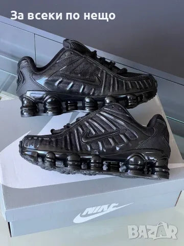Nike Shox Дамски Черни Маратонки👟Дамски Спортни Обувки В Черен Цвят Найк Шокс Код E166, снимка 2 - Маратонки - 55840843