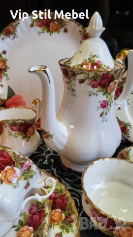 Сервиз Royal Albert, Old County Rose , снимка 6 - Сервизи - 52809753