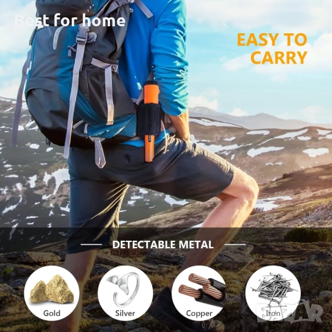 HOMPO Металотърсач Pinpointer - Напълно водоустойчив ръчен пинпойнтер, снимка 5 - Друга електроника - 53187687