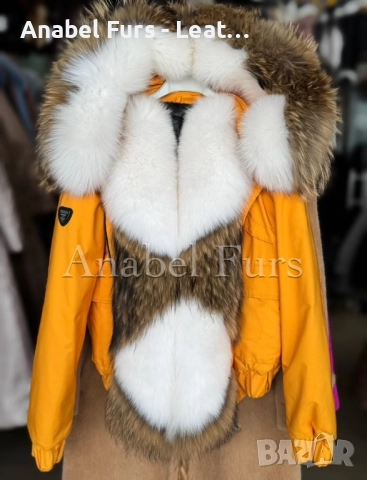 Дамски парки от естествен косъм, снимка 10 - Якета - 52314621