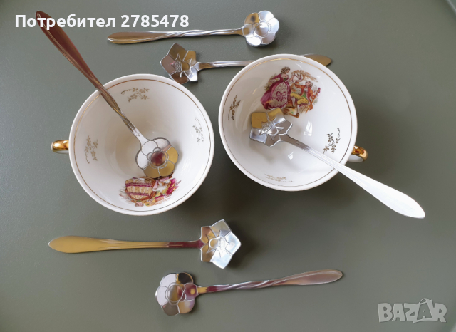 Лъжички за кафе форма цветя, снимка 7 - Прибори за хранене, готвене и сервиране - 44731035