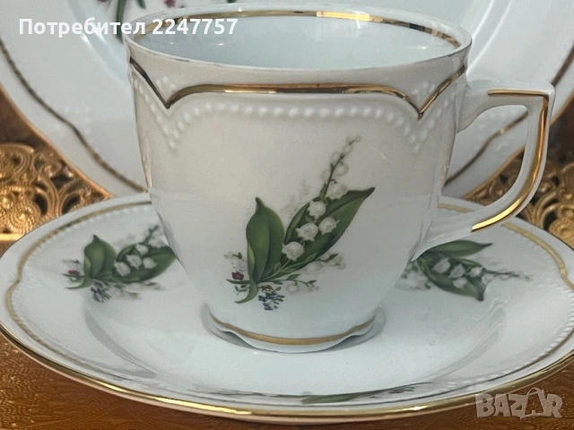 Троен сет порцелан Момина Сълза , снимка 2 - Антикварни и старинни предмети - 53056789