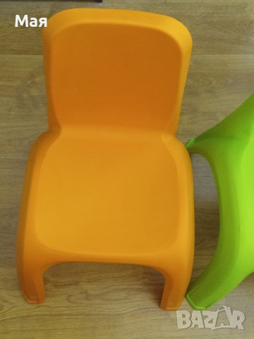 Две детски столчета – ярко зелено и ярко оранжево, снимка 8 - Други - 39659542