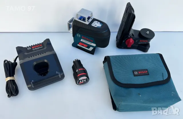 Bosch GLL 3-80 C - Акумулаторен лазерен нивелир 3x360°, снимка 1