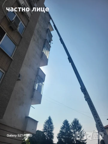 Автовишка Строителен асансьор. Мобилен Хаспел под наем,продажба, снимка 2 - Ремонти на покриви - 48099431