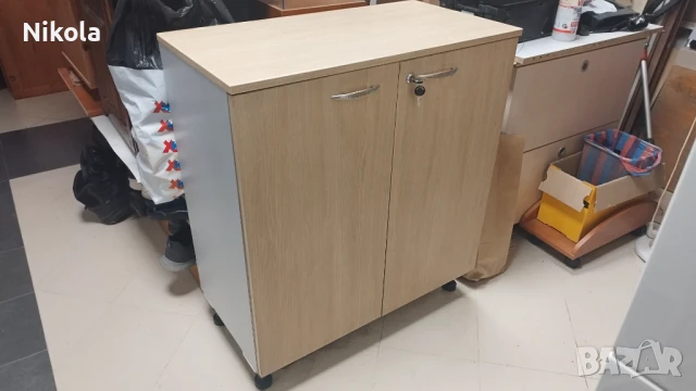 Офис шкаф с ключалка - шкафче за обувки или дрехи 80/42/92см, снимка 6 - Шкафове - 51241107